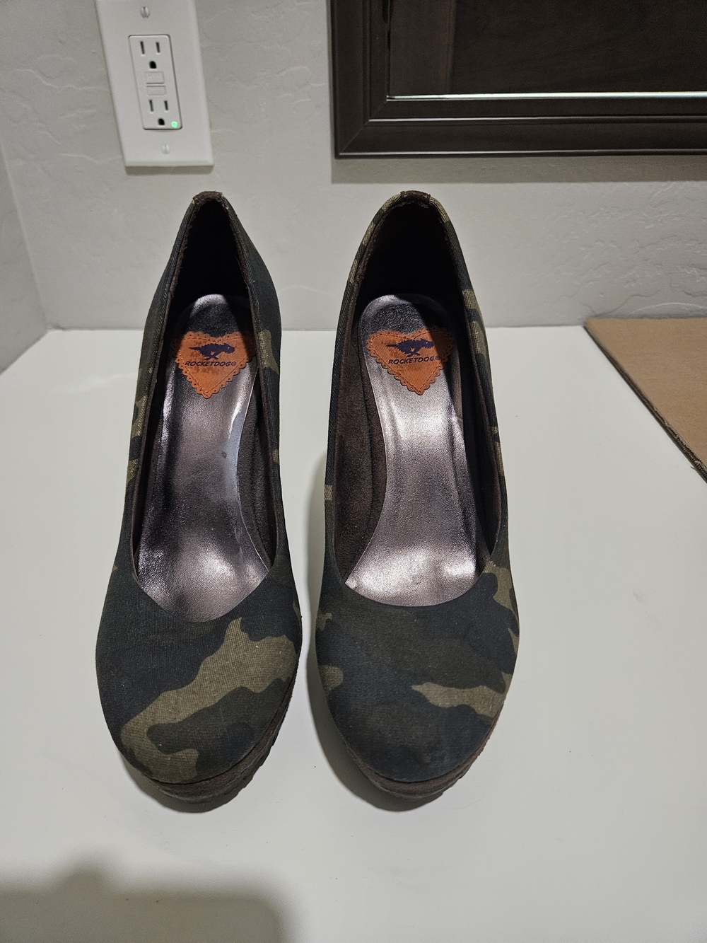 Rocket Dog Women's Camo Platform Pumps - Olive Camo